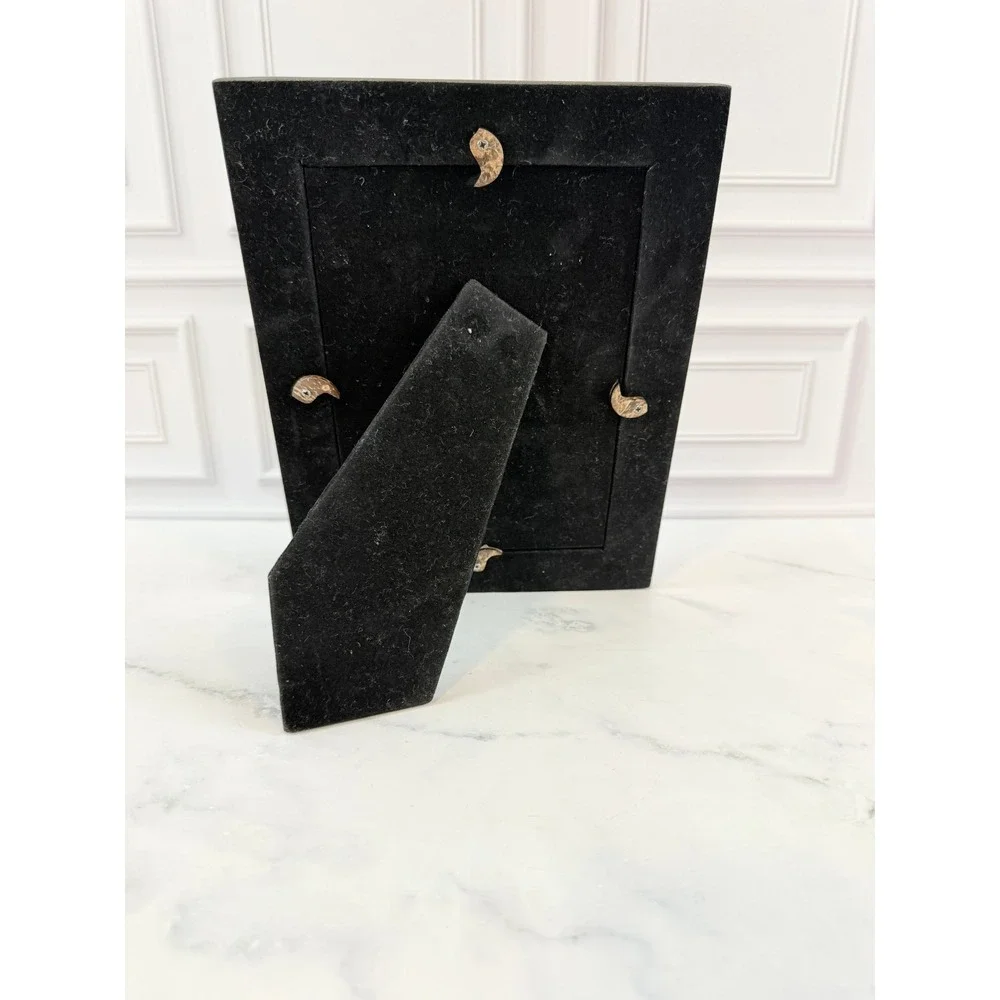 Solid Wood Frame Geometric Inlaid Border 4.5X6.5 Photo